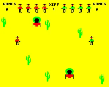 Cowboy Shootout (19xx)(Program Power)[a][SHOOT-O] screen shot game playing